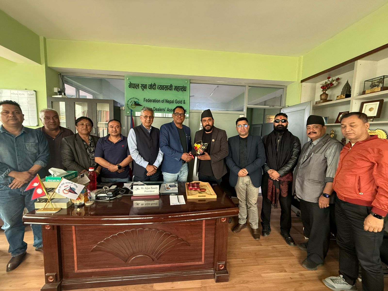 सुनचाँदी व्यवसायी महासंघद्वारा सांसद खगेन्द्र सुनारलाई स्वागत तथा सम्मान